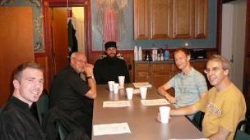 osted the OISM gathering, September 24–26. In addition to students from the host school and St. Vladimir’s, seminarians from Holy Cross, Holy Trinity, St. Sophia, and St. Tikhon's seminaries gathered to reflect on the theme, "Living Out Our Theology." Metropolitan Nicholas, primate of the American Carpatho-Russian Orthodox Archdiocese of the U.S.A., who could not be present at the meeting, sent a message of welcome to the seminarians, which was read by Fr. Nicholas Ferencz.  St. Vladimir’s Seminary will hos