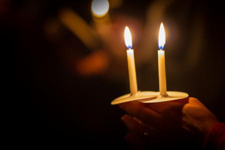 Candles at Vigil