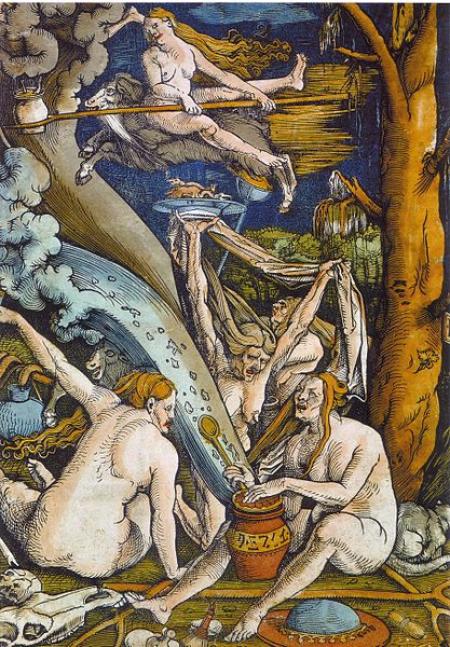 Hans Baldung Grien – Hexen (Witches; woodcut, 1508)