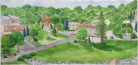 Campus Water Color by David Lucs